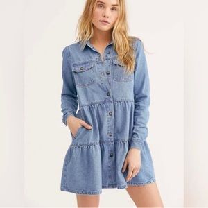 Free People Nicole Denim Tunic